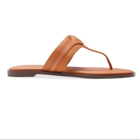 NEW Tory Burch Carson Thong Welt Leather Sandal - Picture 3 of 13